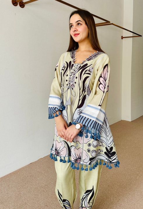 Anaya Green Festive Fusion Set